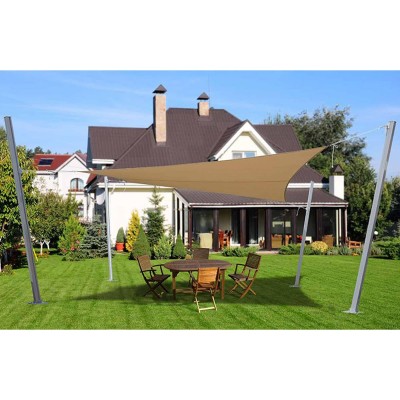 Vela Ombra Telo Ombreggiante triangolare colore Sabbia Metri 3x3x3