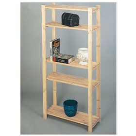 SCAFFALE LEGNO DI ABETE NATURALE 40x80x170 5 RIPIANI