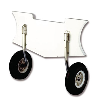 COPPIA RUOTE DI POPPA GRANDE A RIBALTA PER GOMMONE