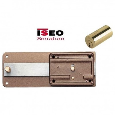 Serratura Foraglietto 60 Millimetri Con Cilindro Confezione da 2 Pezzi