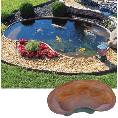 Laghetto Koi Maldive da Giardino Capacita' Litri 3700 per Carpe Perle d'Acqua