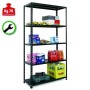 Scaffale In Acciaio Verniciato cm 200x120x40 5 Ripiani Rinforzato