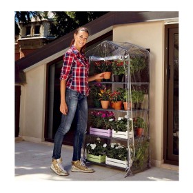 Serra per terrazzo Balcone Azalea grigia 2216 a 4 ripiani Verdemax