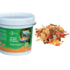 Laghetto Magic Mangime da Laghetto Completo in Scaglie per Tutti i Tipi di Pesci e Avanotti LITRI 10