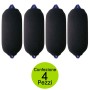 Multipack Pezzi 4 Copriparabordi Nero F2 Materiale Acrilico Elasticizzato 