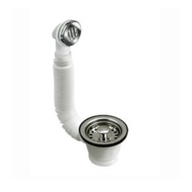 Bonomini PILETTA CANESTRINO PER LAVELLI ACCIAIO INOX TONDO 1 ' 1/2