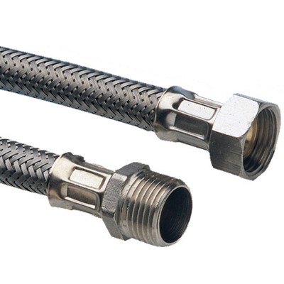 FLESSIBILE IN ACCIAIO MASCHIO 1/2 FEMMINA 1/2 PER IDRAULICA LUNGHEZZA CM 100