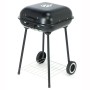 Barbecue in Valigetta con Coperchio e Ruote Black Glazed