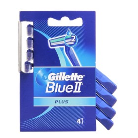Rasoio Usa e Getta Gillette Blue II Plus Confezione da 4 Rasoi