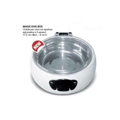 Haquoss Magic Dog Box Ciotola per Cani Apertura Automatica del Coperchio