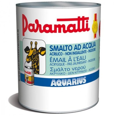 AQUARIUS SMALTO AD ACQUA LUCIDO BIANCO ML 750 PARAMATTI