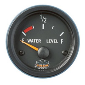 INDICATORE ACQUA E CARBURANTE 10-180 Ohms NERO 12 VOLT