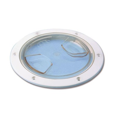 Tappo ispezione per barca camper vela gommone trasparente mm 175