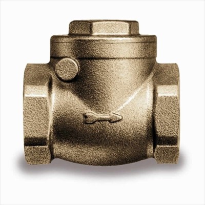 VALVOLA DI RITEGNO A CLAPET CON TENUTA GOMMA FF 3/4