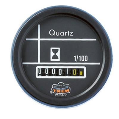 CONTATORE A 12 VOLT COLORE NERO PER IMBARCAZIONE AD INCASSO