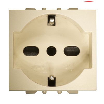 PRESA UNIVERSALE 2P+T P17/P30 UNEL SHUKO BIVALENTE 2050