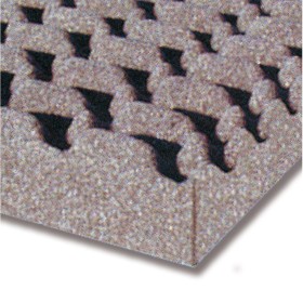 Pannello fonoassorbente bugnato in poliuretano espanso 1500 x 2100 x 40 mm TREM