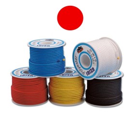 IBIZA UNI COLOR DOPPIA TRECCIA 3 MM ROSSA 1 BOBINETTA DA 20 METRI NAUTICA