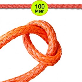 Treccia Senza Anima 12 mm 100 Metri Arancio Galleggiante per Nautica