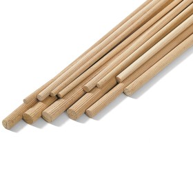 SPINOTTO IN LEGNO TONDO FAGGIO ZIGRINATO MM 8 X 1000