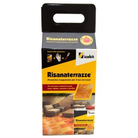 Risana Terrazze Protettivo Icobit Trasparente per Terrazze Confezione da 1 Litro