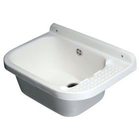 PILOZZO A PARETE IN RESINA PP BIANCA CM 50