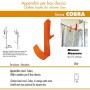 Pika' 1 Appendino per Box Doccia COBRA Satinato Arancione 15,5 Centimetri Accessorio Bagno