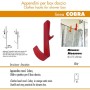 Pika' 1 Appendino per Box Doccia COBRA Satinato Rosso 15,5 Centimetri Accessorio Bagno