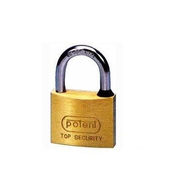 Lucchetto Corpo Ottone Arco Cromato mm 20 per Porte e Sportelli Con 2 Chiavi 
