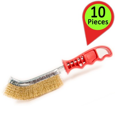 Spazzole in Acciaio Con Manico in Plastica Professionale Pezzi 10 vernici sporco ruggine