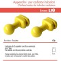 Pika' 2 Appendini per Radiatori LIU' SFERA Colore Giallo