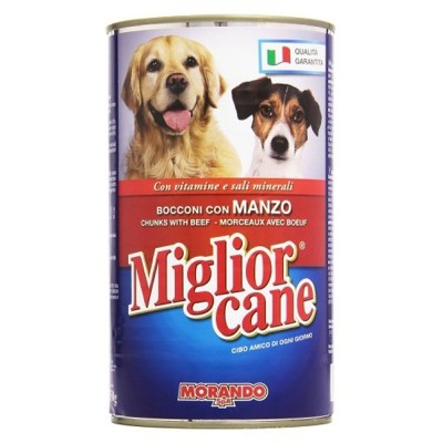 MIGLIOR CANE KG1,25 BOCCONI MANZO UMIDO IN LATTINA