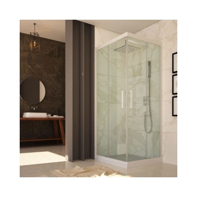 Box Doccia Fox da cm 70 a cm 65 Cristallo Temperato 6 mm Composto da 2 Pareti