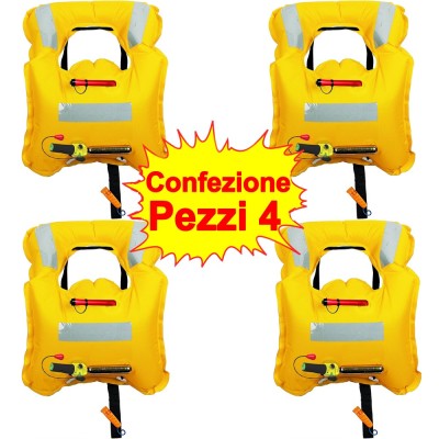 Giubbotti di salvataggio autogonfiabili kit 4 pezzi 150 N AIR BAG SMART