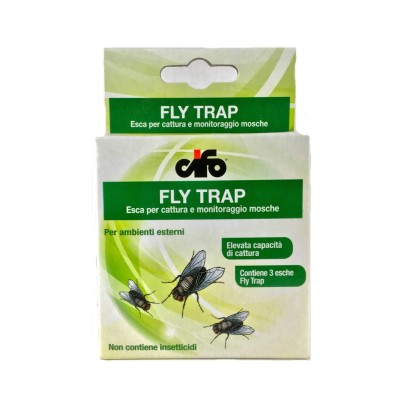 Multipack di 6 Fly Trap Cifo Ricarica Confezioni da 3 Esche Ciascuno