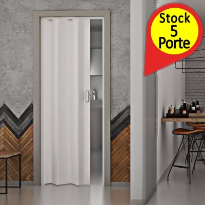 Porta a Soffietto Monica Bianca In Kit Cm H 214 x L 83 Pezzi 5