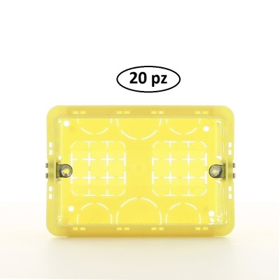 Mulipack 20 CONTENITORI 3 POSTI SCATOLA DI DERIVAZIONE TIPO MAGIC 503