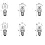 Multipack da 6 Lampadine Wimex Incandescenti Tubolari 15W E14 24V 220-240V