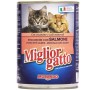 Multipack di 12 Barattoli Migliorgatto Bocconcini con Salmone da 405 Grammi Ciascuno