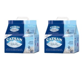 Due Lettiere Catsan Igieniche Assorbenti Ideali Per Gatti in Confezione da 10 Litri Ciascuna