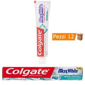 Multipack da 12 Dentifrici Colgate MaxWhite Crystal Mint - Confezioni da 75 ml Ciascuna