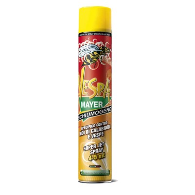 Mayer Schiumogeno per Vespe da 750 ml per nidi di vespe calabroni ed insetti striscianti
