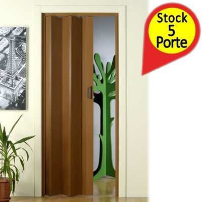Porte a Soffietto Monica Colore Noce In Kit Cm H 214 x L 83 Pezzi 5