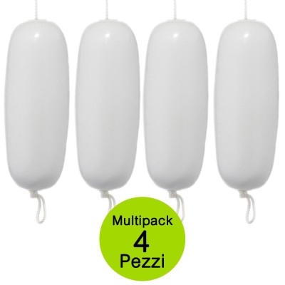 Multipack 4 Pezzi Parabordi Foro Passante Gonfiabile In PVC Completi di cima cm 62x21