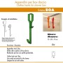 Pika' 1 Appendino per Box Doccia BOA Satinato Verde 30 Centimetri Accessorio Bagno