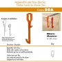 Appendino per Box Doccia BOA Satinato Arancione 30 Centimetri Accessorio