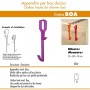 Pika' 1 Appendino per Box Doccia BOA Satinato Fucsia 30 Centimetri Accessorio Bagno