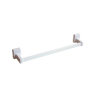 Pika' Porta Asciugamani 55 Centimetri MONICA Fissaggio ADESIVO Metallo Bianco