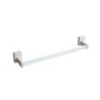 Pika' Porta Asciugamani 55 Centimetri MONICA Fissaggio ADESIVO Metallo Bianco