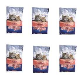 Multipack da 6 di Miglior Gatto Croccantini per Gatti con Salmone Confezione da 2 kg Cadauno